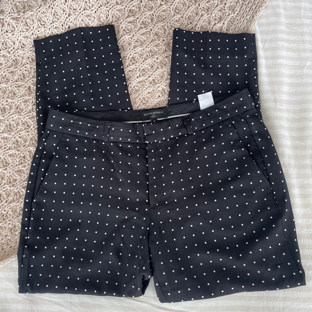 Banana Republic Avery Capri Polka Dot Pant